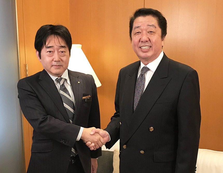 左:松屋銀座外商部 岩本氏 右:JCCショップ 菊池社長