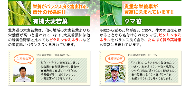 北海道まるごと青汁